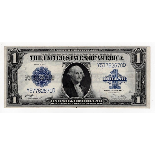 929 - United States of America 1 Dollar Silver Certificate dated series of 1923, signed Woods & White, ser... 