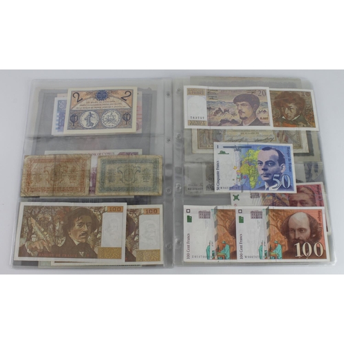 966 - World, Europe (56), in album sleeves including Albania 100 Franga, Belgium 500 Francs, Malta 5 Liri,... 