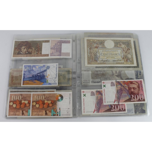 966 - World, Europe (56), in album sleeves including Albania 100 Franga, Belgium 500 Francs, Malta 5 Liri,... 