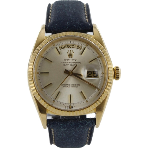 528 - Rolex Oyster Perpetual Day-Date 36 18ct cased gents wristwatch, ref 1802, serial. 1372xxx, circa 196... 