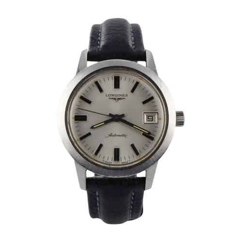 547 - Longines stainless steel cased automatic gents wristwatch, ref. 1501, circa 1969. The silvered dial ... 