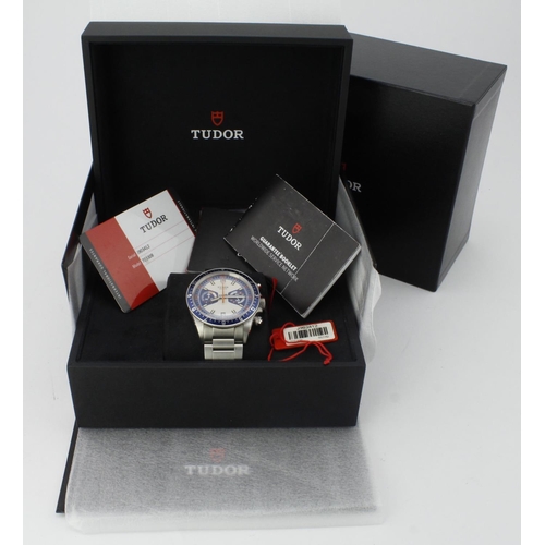 553 - Tudor Heritage Chrono stainless steel cased gents wristwatch, ref. 70330B, 2019 card. The Opaline/Bl... 