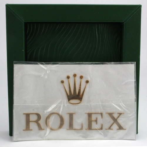 571 - Rolex advertising articles (2), to include a green leather tray with detatchable base and gilt 'Role... 