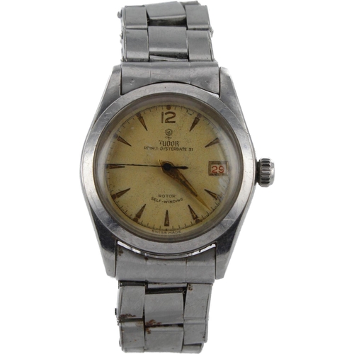 586 - Tudor Prince Oysterdate 31 stainless steel cased gents automatic wristwatch, ref. 7911, serial. 171x... 