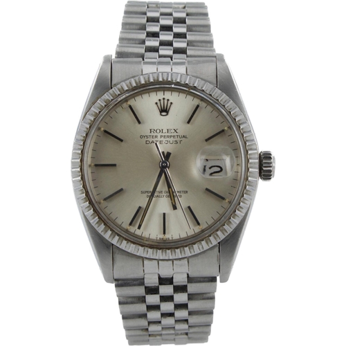 611 - Rolex Oyster Perpetual Datejust stainless steel cased gents wristwatch, ref. 16030, serial. 5713xxx,... 