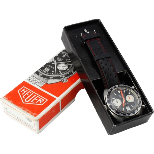 637 - Heuer Autavia stainless steel cased automatic chronograph gents wristwatch, ref. 1163, serial. 246xx... 