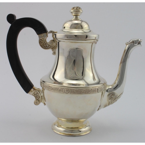 837 - Two attractive well made Celtic inspired Irish silver items comprising a silver teapot and a silver ... 