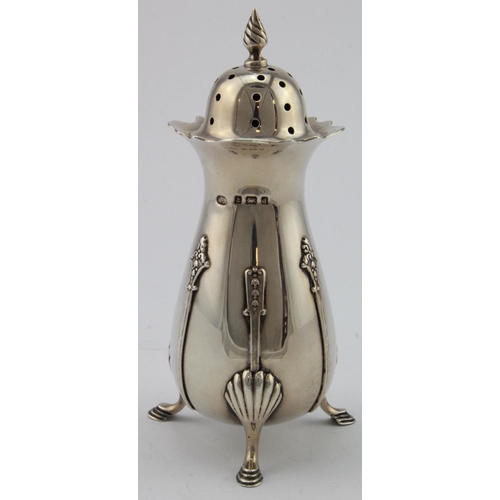 921 - Stylish silver sugar caster hallmarked WA Birm. 1903, weighs 6.75oz approx