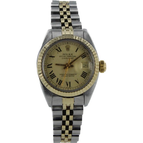 541 - Rolex Oyster Perpetual Datejust stainless steel and gold cased ladies wristwatch, ref. 6917, serial.... 