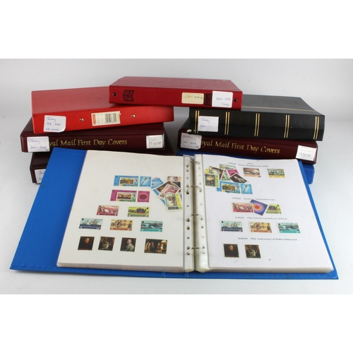 103 - Jersey collection housed in binders / stockbooks with material ranging from 1958 to 2011, um, mm, us... 