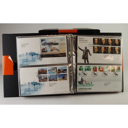 158 - GB Covers house in WH Smith Cover albums, 2005 to 2018 all with Bureau postmarks, includes definitiv... 