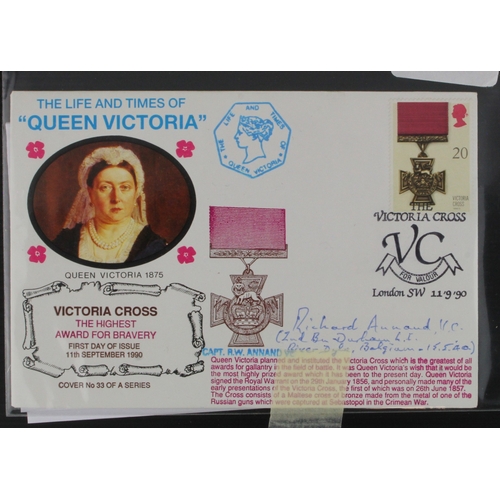 170 - Victoria Cross interest, hand signed GB cover, Richard Annand VC 2nd Bn Durham L.I.