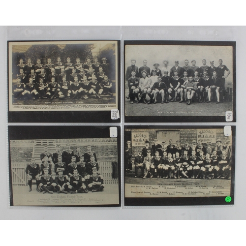 440 - Rugby - Teams New Zealand by Kelley Newton Abbey, NZ 1905, etc  (4 different)