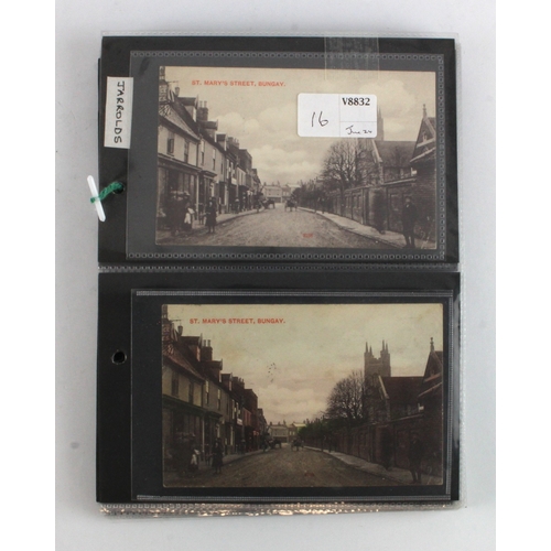 468 - Suffolk - Bungay, selection of cards by Jarrolds incl more unusual views (approx 36)