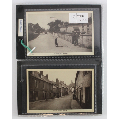 469 - Suffolk - Bungay, selection of RP cards in the WHS Kingsway Series, many streets, etc  (qty)