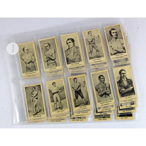 515 - Boxing - Cartledge, Famous Prize Fighters, complete set in pages VG or better, cat value £240