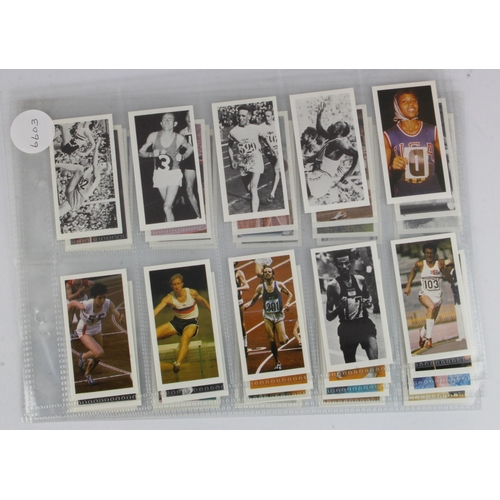 519 - Brooke Bond - Olympic Greats (black back) complete set in pages, EXC, cat value £90