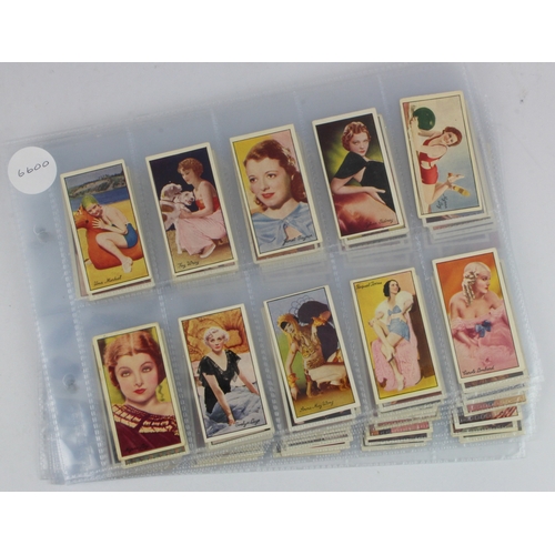 522 - Carreras - Famous Film Stars, complete set of 96 + 6 varieties (includes 2 versions of Laurel & Hard... 