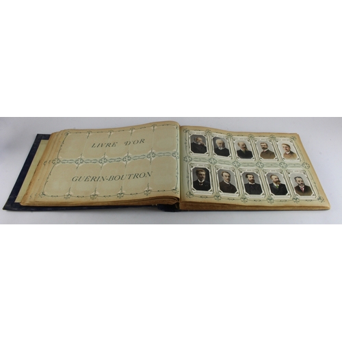 526 - Chocolat Guerin - Boutron, official album containing complete set of 500 cards of Contemporary Celeb... 