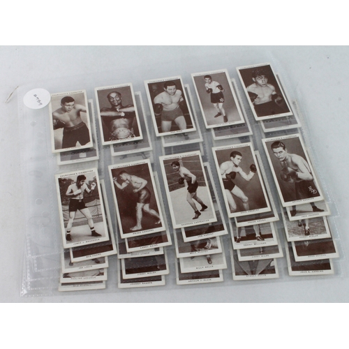 527 - Churchman - Boxing Personalities, complete set in pages, mainly VG, cat value £60