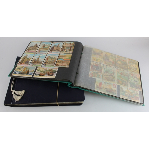 538 - Collection of approx 124 complete sets of Liebig cards, contained in photo corners within 2 large al... 