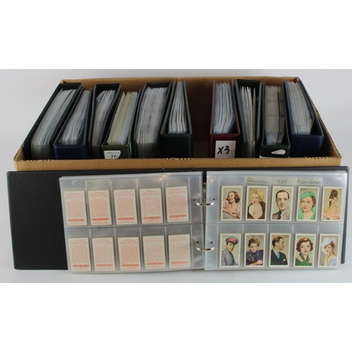 539 - Crate containing 10 modern albums, sets, part sets & a few odd cards, mixed condition, mixed manufac... 