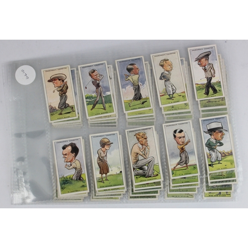 576 - Golf - Churchman, Famous Golfers, complete set in pages, mainly VG, cat value £900