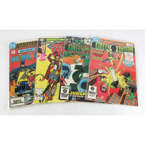 718 - Artist Signed Comics. A group of four comics, each signed inside by the artist Dave Gibbons, comics ... 