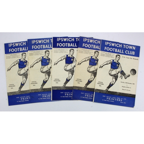 794 - Football programmes - Ipswich Town v Nottingham Forest 1/10/49 LG III South, v Plymouth Argyle 24/9/... 