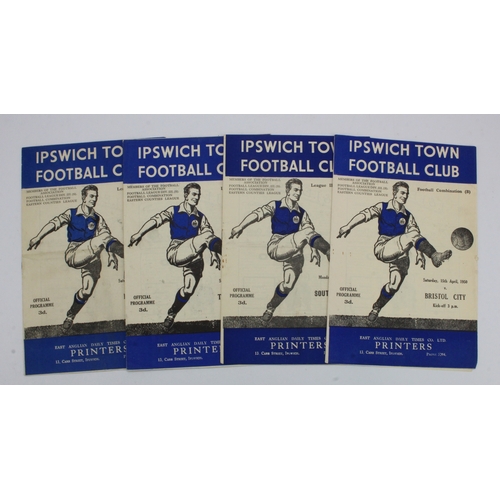 796 - Football programmes - Ipswich Town v Port Vale 6/5/50 LG III South, v Brighton 29/4/50 Combination, ... 