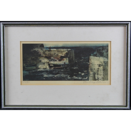 866 - John Knapp Fisher (1931-2015). Limited edition print, depicting Porthgain Harbour signed by the arti... 