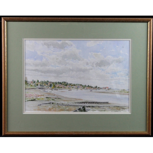 936 - Western, John (British 1914-1996) Watercolour depicting the River Deben, Woodbridge, Suffolk. Signed... 