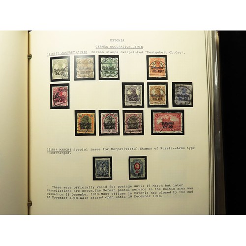 50 - Baltic States: Estonia and Latvia 1918-2002. Neatly presented mint and used collection in album. Man... 