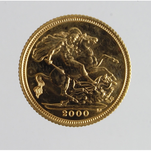 104 - Half Sovereign 2000 EF (David Fayers Collection)