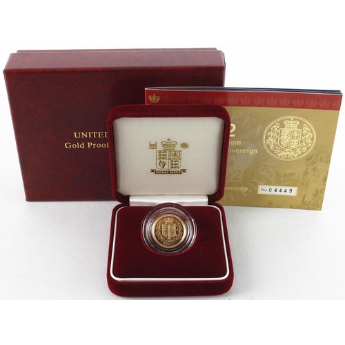 106 - Half Sovereign 2002 Proof FDC boxed as issued