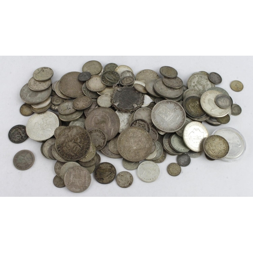 1122 - World Silver coins (approx 1.22Kg) mixed countries , grades and denominations