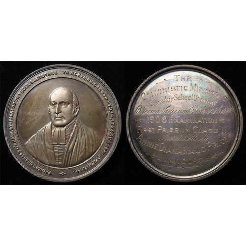 1137 - British / Welsh Commemorative Medal, silver d.44mm, 37.48g: 'The Calvinistic Methodist Sunday School... 