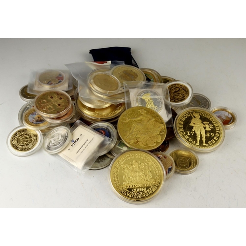 1178 - GB & World picture/gilt and other medals and coins (50)