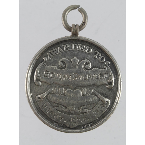 1192 - Railway - Midland Railway Ambulance silver medal, back reads 