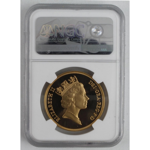 13 - Five Pounds 1985 NGC slabbed as PF67 Ultra Cameo