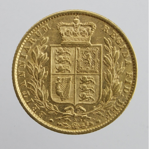 170 - Sovereign 1869 shieldback dn5, S.3853, GF