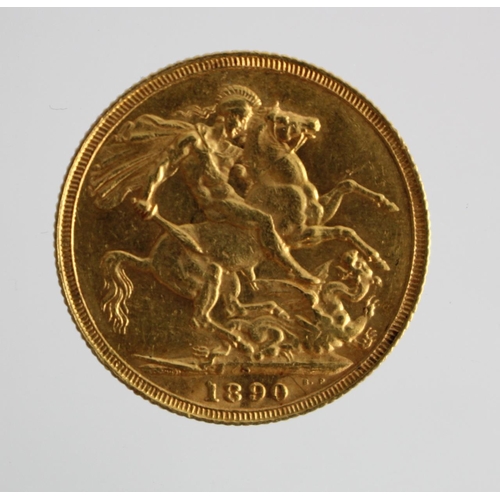 217 - Sovereign 1890S (Sydney, Australia) S.3868B, GVF (David Fayers Collection)