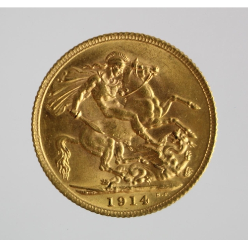 249 - Sovereign 1914, S.3996, EF (David Fayers Collection)