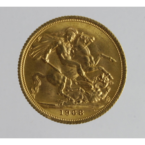 269 - Sovereign 1968 aUnc (David Fayers Collection)