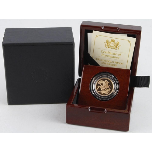 303 - Sovereign 2019 Proof aFDC boxed as issued