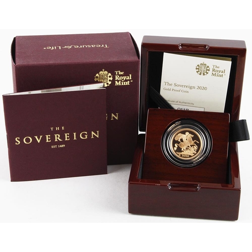 305 - Sovereign 2020 Proof FDC boxed as issued