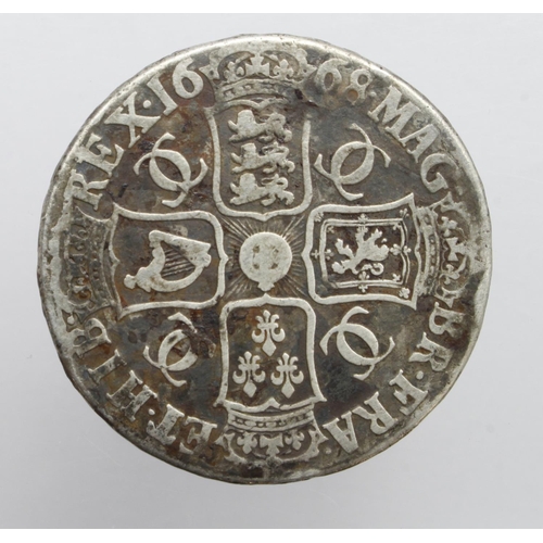 335 - Crown 1668 Vicesimo, S.3357, VG