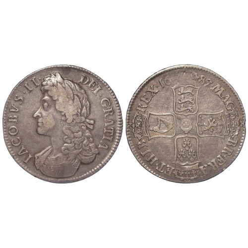 342 - Crown 1687 Tertio, S.3407, GF (David Fayers Collection)