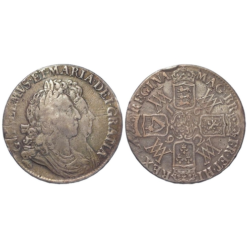 343 - Crown 1692 Qvarto, S.3433, GF, some knocks and scratches.