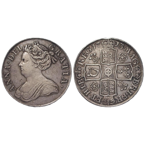 353 - Crown 1713 Dvodecimo, roses & plumes, S.3603, toned VF, a few marks/knocks. (David Fayers Collection... 